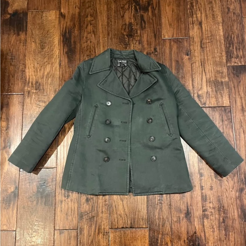 Lucky Brand Dark Green Pea Coat